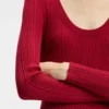 Midi dress with irregular rib Midi dress with irregular rib
