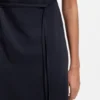 Midi-length dress with gathered shoulder detail Midi-length dress with gathered shoulder detail