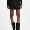 Mini skirt in bouclé fabric