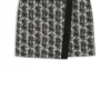 Mini skirt in patterned feather tweed