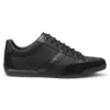 Mixed-material sneakers with suede and faux leather