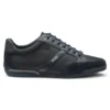 Mixed-material sneakers with suede and faux leather