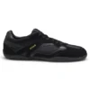 Mixed-material trainers with open mesh
