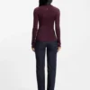 Mixed-ribbing sweater in virgin wool