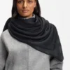Modal-wool scarf with monograms Modal-wool scarf with monograms