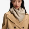 Modal-wool scarf with monograms