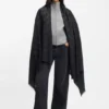 Modal-wool scarf with monograms Modal-wool scarf with monograms