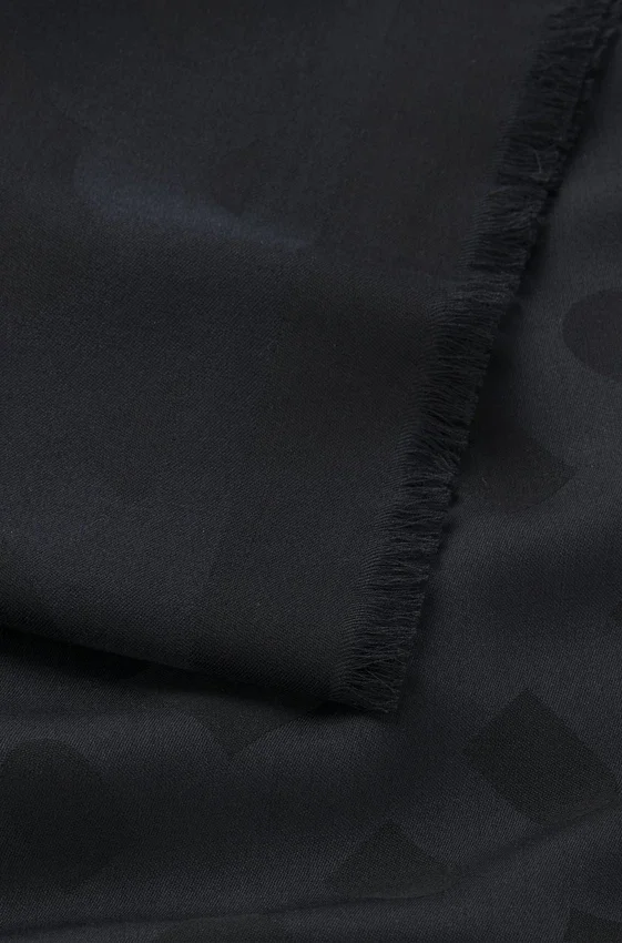 Modal-wool scarf with monograms Modal-wool scarf with monograms