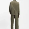 Modern-fit jacket in cotton-blend twill