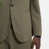 Modern-fit jacket in cotton-blend twill