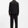 Modern-fit jacket in stretch-cotton seersucker