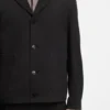 Modern-fit jacket in stretch-cotton seersucker