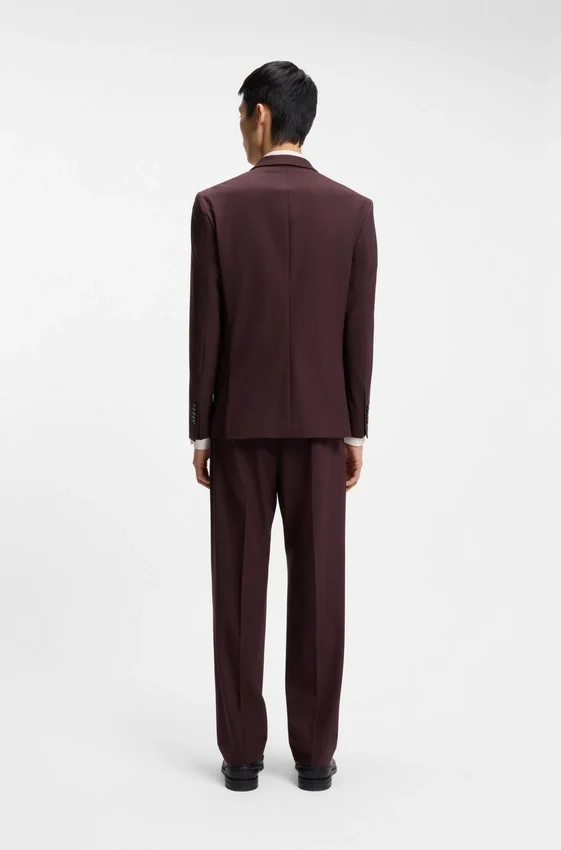 Modern-fit jacket in wool-blend poplin Modern-fit jacket in wool-blend poplin