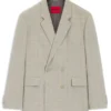 Modern-fit jacket with herringbone weave Modern-fit jacket with herringbone weave