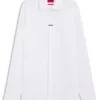 Modern-fit shirt in stretch cotton
