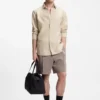 Modern-fit shirt in striped linen