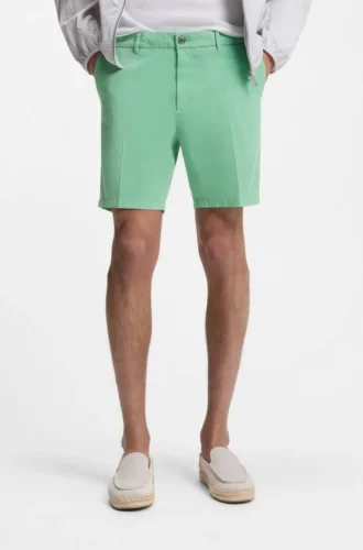 Modern-fit shorts in stretch-cotton twill Modern-fit shorts in stretch-cotton twill