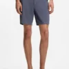 Modern-fit shorts in stretch-cotton twill