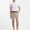 Modern-fit shorts in stretch-cotton twill