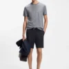 Modern-fit shorts in stretch-cotton twill