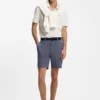 Modern-fit shorts in stretch-cotton twill