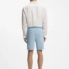 Modern-fit shorts in stretch-cotton twill