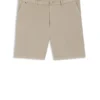 Modern-fit shorts in stretch-cotton twill