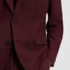 Modern-fit suit jacket in performance-stretch twill