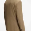 Modern-fit suit jacket in performance-stretch twill