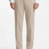 Modern-fit trousers in a linen blend