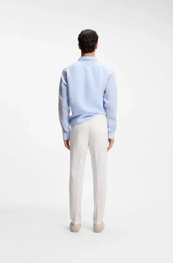 Modern-fit trousers in a linen blend Modern-fit trousers in a linen blend