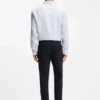 Modern-fit trousers in a linen blend