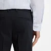 Modern-fit trousers in a linen blend