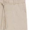 Modern-fit trousers in a linen blend