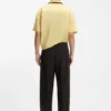 Modern-fit trousers in stretch-cotton seersucker