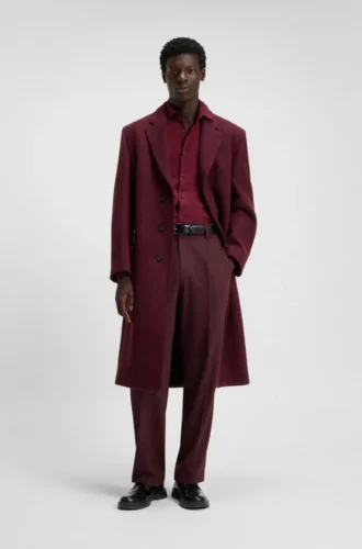 Modern-fit trousers in stretch twill