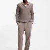 Modern-fit trousers in stretch twill