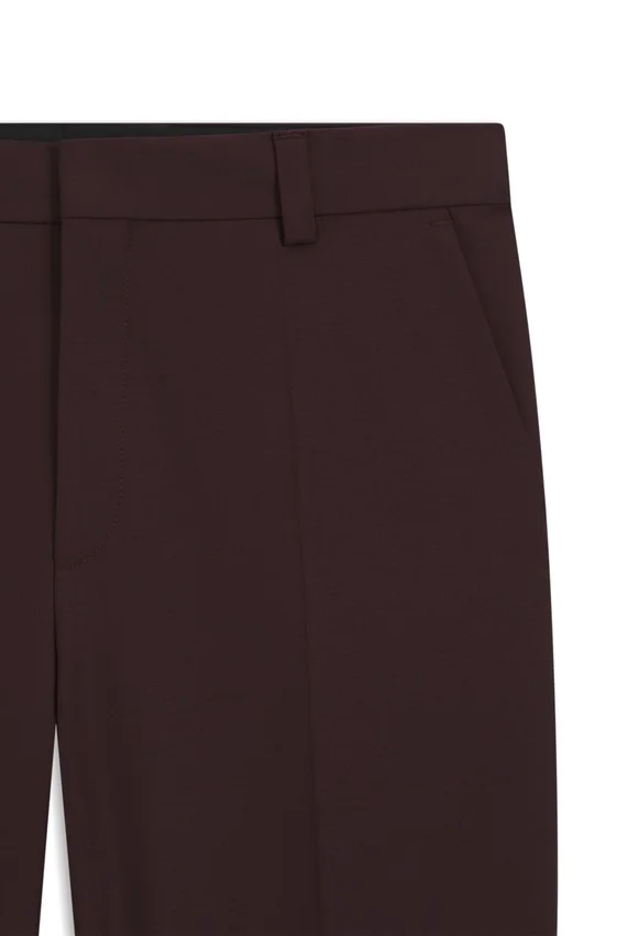 Modern-fit trousers in wool-blend poplin Modern-fit trousers in wool-blend poplin