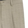 Modern-fit trousers with herringbone weave