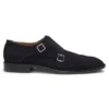 Monk shoes in suede with double strap Monk shoes in suede with double strap
