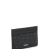 Monogram card holder with foil-embossed logo