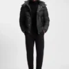 Monogram-jacquard jacket with water-repellent finish