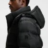 Monogram-jacquard jacket with water-repellent finish