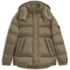Monogram-jacquard jacket with water-repellent finish