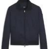Monogram-jacquard jacket with water-repellent finish