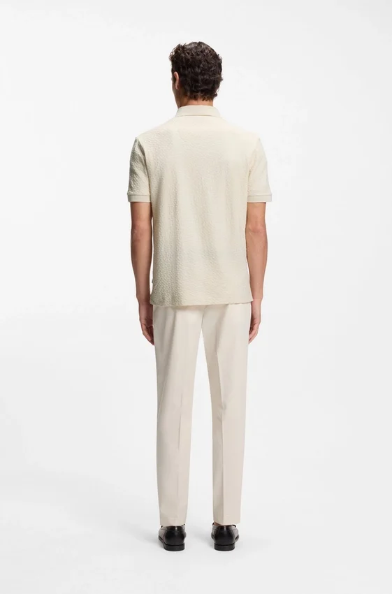 Monogram-jacquard polo shirt in cotton Monogram-jacquard polo shirt in cotton