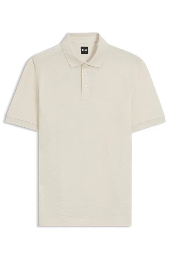 Monogram-jacquard polo shirt in cotton Monogram-jacquard polo shirt in cotton
