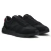 Monogram-jacquard sneakers with faux-suede trim