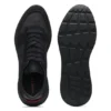 Monogram-jacquard sneakers with faux-suede trim