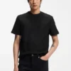 Monogram-jacquard T-shirt in mercerised cotton